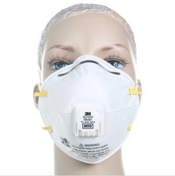 3M 8210VCN防尘口罩 防PM2.5 N95口罩(10只/盒）带呼吸阀防流感